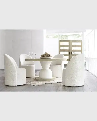 Bernhardt Solaria Castered Faux Shearling Chair | Thumbnail 4 Bernhardt Solaria Castered Faux Shearling Chair | Thumbnail 4