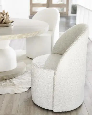 Bernhardt Solaria Castered Faux Shearling Chair | Thumbnail 1 Bernhardt Solaria Castered Faux Shearling Chair | Thumbnail 1