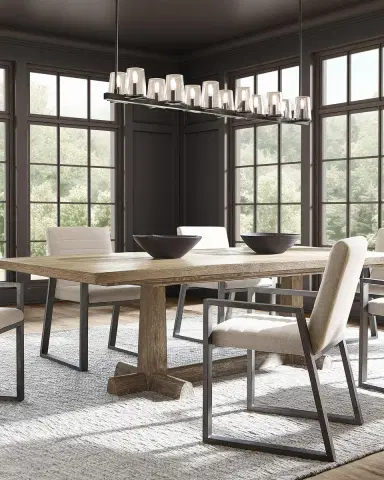 Bernhardt Tribeca 84" Dining Table with 1 Leaf | Thumbnail 7 Bernhardt Tribeca 84" Dining Table with 1 Leaf | Thumbnail 7