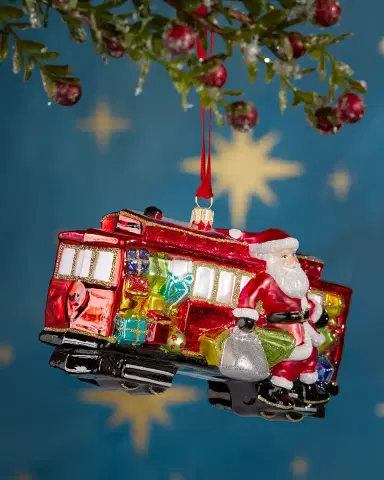 Exclusive San Francisco Cable Car Christmas Ornament | Thumbnail 1 Exclusive San Francisco Cable Car Christmas Ornament | Thumbnail 1