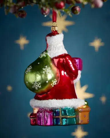 Exclusive Block Santa Christmas Ornament | Thumbnail 2 Exclusive Block Santa Christmas Ornament | Thumbnail 2
