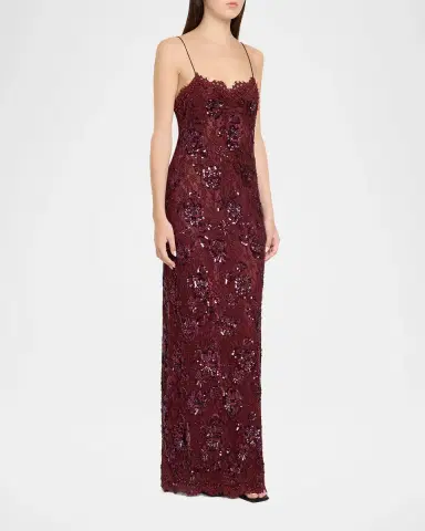 LoveShackFancy Ciona Embellished Floral Lace Maxi Dress | Thumbnail 4 LoveShackFancy Ciona Embellished Floral Lace Maxi Dress | Thumbnail 4