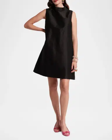 Frances Valentine Diplomat Sleeveless Mock-Neck Mini Shift Dress | Thumbnail 2 Frances Valentine Diplomat Sleeveless Mock-Neck Mini Shift Dress | Thumbnail 2