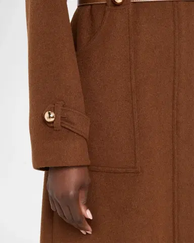 Milly Orly Belted Wool-Blend Coat | Thumbnail 5 Milly Orly Belted Wool-Blend Coat | Thumbnail 5