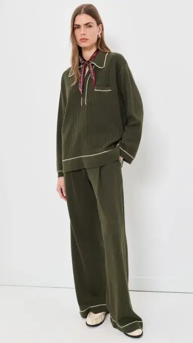 The Great. THE GREAT. The Menswear Tipping Trouser Pants | Thumbnail 5 The Great. THE GREAT. The Menswear Tipping Trouser Pants | Thumbnail 5