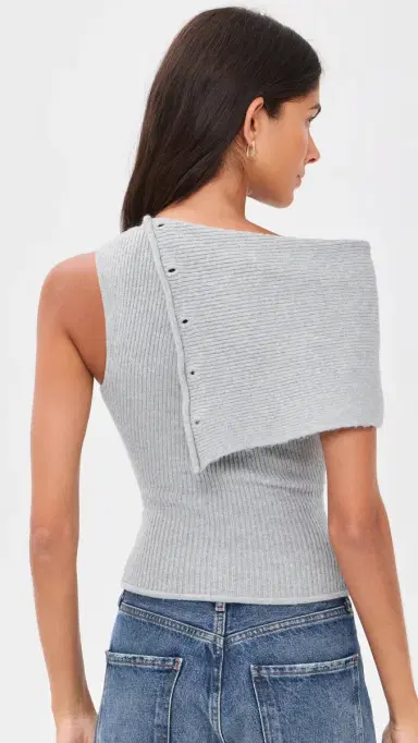 Guizio Draped Collar Sweater | Thumbnail 3 Guizio Draped Collar Sweater | Thumbnail 3