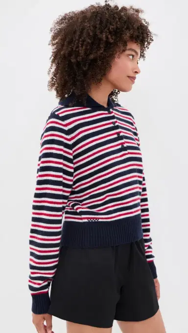 Rowing Blazers Wide Collar Polo Sweater | Thumbnail 4 Rowing Blazers Wide Collar Polo Sweater | Thumbnail 4