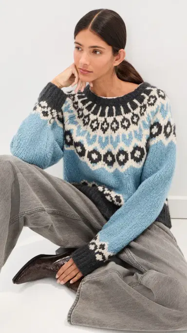 Nili Lotan Isaline Fair Isle Sweater | Thumbnail 2 Nili Lotan Isaline Fair Isle Sweater | Thumbnail 2