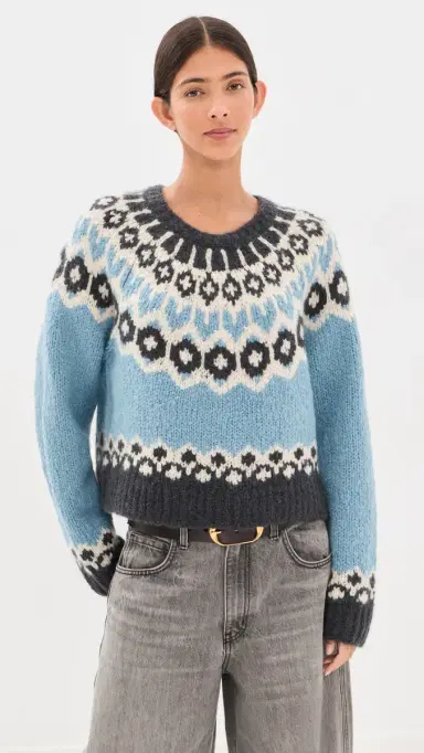 Nili Lotan Isaline Fair Isle Sweater | Thumbnail 3 Nili Lotan Isaline Fair Isle Sweater | Thumbnail 3