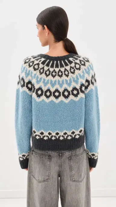 Nili Lotan Isaline Fair Isle Sweater | Thumbnail 4 Nili Lotan Isaline Fair Isle Sweater | Thumbnail 4