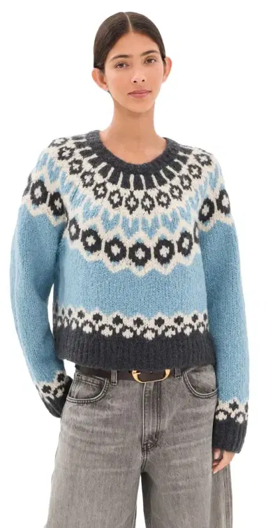 Nili Lotan Isaline Fair Isle Sweater | Thumbnail 1 Nili Lotan Isaline Fair Isle Sweater | Thumbnail 1