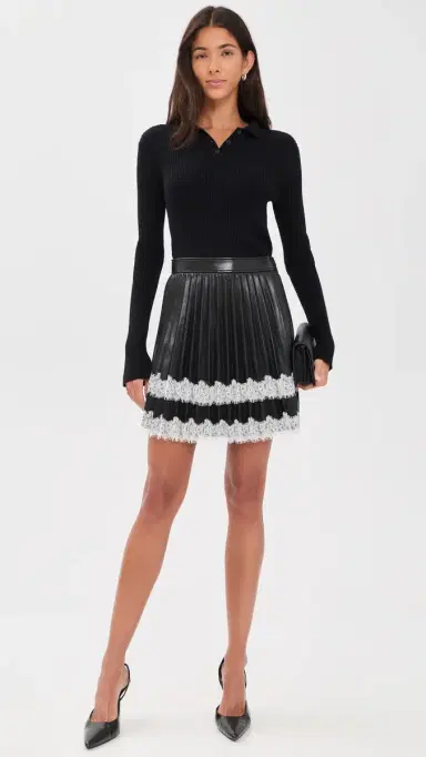 Cinq à Sept Vegan Leather Laney Skirt | Thumbnail 5 Cinq à Sept Vegan Leather Laney Skirt | Thumbnail 5