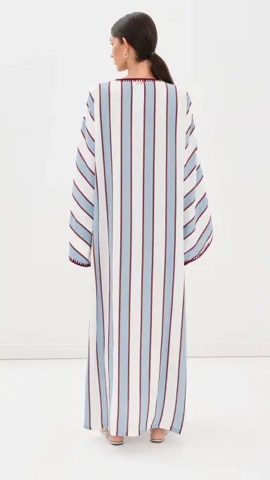 La Vie Style House Deep V Neck Maxi Caftan | Thumbnail 3 La Vie Style House Deep V Neck Maxi Caftan | Thumbnail 3