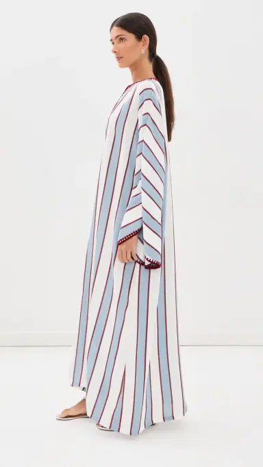 La Vie Style House Deep V Neck Maxi Caftan | Thumbnail 4 La Vie Style House Deep V Neck Maxi Caftan | Thumbnail 4