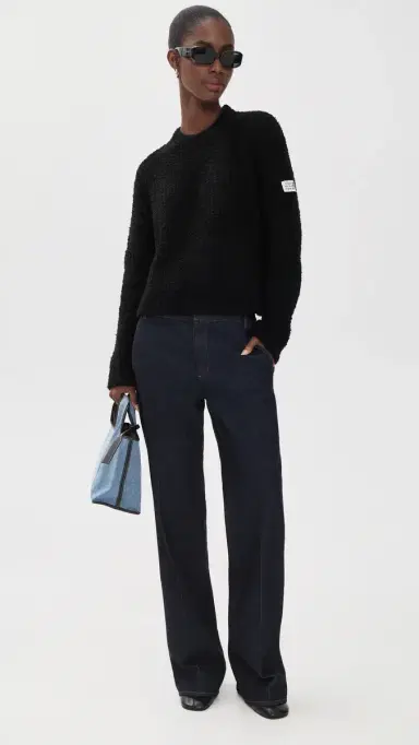 MM6 MAISON MARGIELA Boucle Crewneck Pullover | Thumbnail 5 MM6 MAISON MARGIELA Boucle Crewneck Pullover | Thumbnail 5