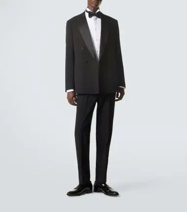 Giorgio Armani Virgin wool tuxedo pants | Thumbnail 4 Giorgio Armani Virgin wool tuxedo pants | Thumbnail 4