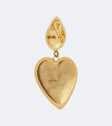 Saint Laurent Embellished clip-on earrings | Thumbnail 4 Saint Laurent Embellished clip-on earrings | Thumbnail 4