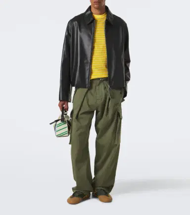 Loewe Striped cotton-blend terry T-shirt | Thumbnail 6 Loewe Striped cotton-blend terry T-shirt | Thumbnail 6