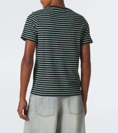 Loewe Striped cotton-blend terry T-shirt | Thumbnail 2 Loewe Striped cotton-blend terry T-shirt | Thumbnail 2