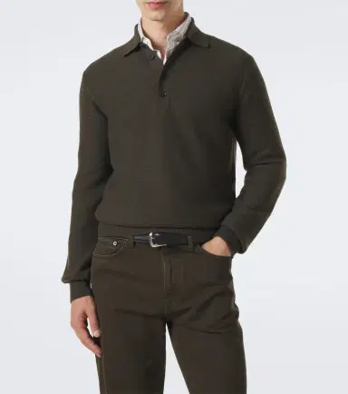 Zegna Cashmere polo sweater | Thumbnail 2 Zegna Cashmere polo sweater | Thumbnail 2