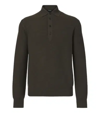 Zegna Cashmere polo sweater | Thumbnail 1 Zegna Cashmere polo sweater | Thumbnail 1