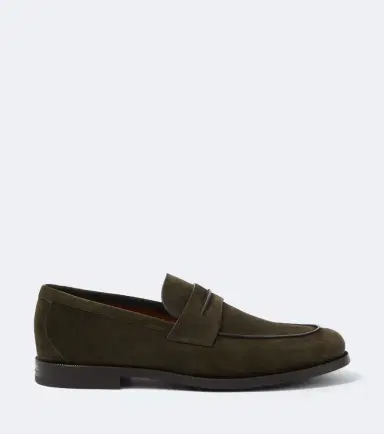 Zegna Suede penny loafers | Thumbnail 4 Zegna Suede penny loafers | Thumbnail 4