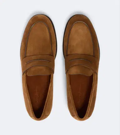 Zegna Suede penny loafers | Thumbnail 4 Zegna Suede penny loafers | Thumbnail 4