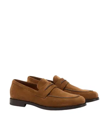 Zegna Suede penny loafers | Thumbnail 1 Zegna Suede penny loafers | Thumbnail 1