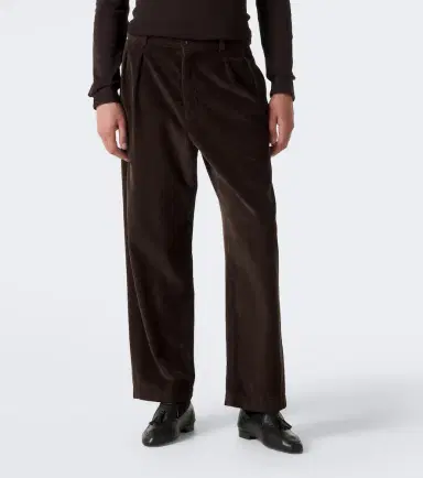 The Row Tuxo pleated cotton corduroy wide-leg pants | Thumbnail 4 The Row Tuxo pleated cotton corduroy wide-leg pants | Thumbnail 4