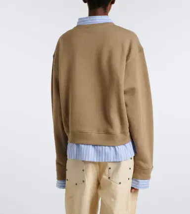 Acne Studios Layered cotton jersey sweatshirt | Thumbnail 2 Acne Studios Layered cotton jersey sweatshirt | Thumbnail 2