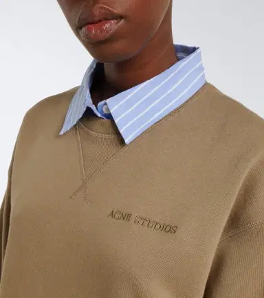 Acne Studios Layered cotton jersey sweatshirt | Thumbnail 4 Acne Studios Layered cotton jersey sweatshirt | Thumbnail 4