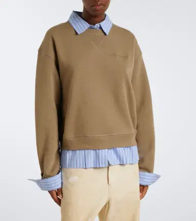 Acne Studios Layered cotton jersey sweatshirt | Thumbnail 5 Acne Studios Layered cotton jersey sweatshirt | Thumbnail 5