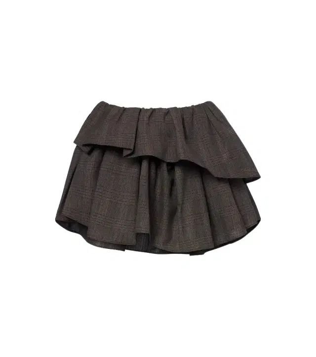 Ruffled checked wool-blend miniskirt Ruffled checked wool-blend miniskirt