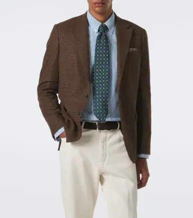 Polo Ralph Lauren Checked wool-blend blazer | Thumbnail 3 Polo Ralph Lauren Checked wool-blend blazer | Thumbnail 3