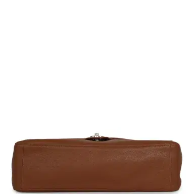 Chanel Chanel Maxi "Souplissimo" Large Flap Bag Camel Grained Calfskin Silver Hardware | Thumbnail 6 Chanel Chanel Maxi "Souplissimo" Large Flap Bag Camel Grained Calfskin Silver Hardware | Thumbnail 6