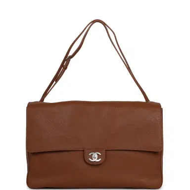 Chanel Chanel Maxi "Souplissimo" Large Flap Bag Camel Grained Calfskin Silver Hardware | Thumbnail 7 Chanel Chanel Maxi "Souplissimo" Large Flap Bag Camel Grained Calfskin Silver Hardware | Thumbnail 7