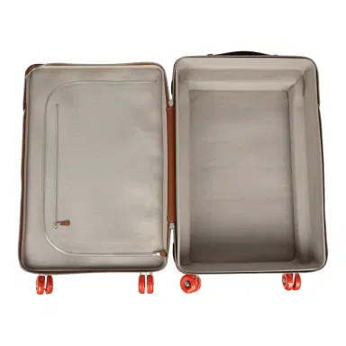 HERMÈS Hermes R.M.S. Cabine 55 Rolling Suitcase "Pacific H" Plume H Multicolor Canvas, Fauve Régate Palladium Hardware | Thumbnail 14 HERMÈS Hermes R.M.S. Cabine 55 Rolling Suitcase "Pacific H" Plume H Multicolor Canvas, Fauve Régate Palladium Hardware | Thumbnail 14