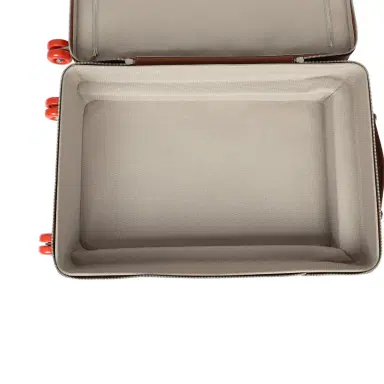 HERMÈS Hermes R.M.S. Cabine 55 Rolling Suitcase "Pacific H" Plume H Multicolor Canvas, Fauve Régate Palladium Hardware | Thumbnail 15 HERMÈS Hermes R.M.S. Cabine 55 Rolling Suitcase "Pacific H" Plume H Multicolor Canvas, Fauve Régate Palladium Hardware | Thumbnail 15
