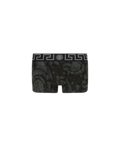 Versace Printed Jacquard Cotton-Jersey Trunks | Thumbnail 1 Versace Printed Jacquard Cotton-Jersey Trunks | Thumbnail 1