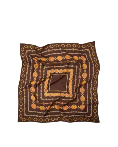 Versace Printed Silk Twill Scarf 90 cm | Thumbnail 1 Versace Printed Silk Twill Scarf 90 cm | Thumbnail 1