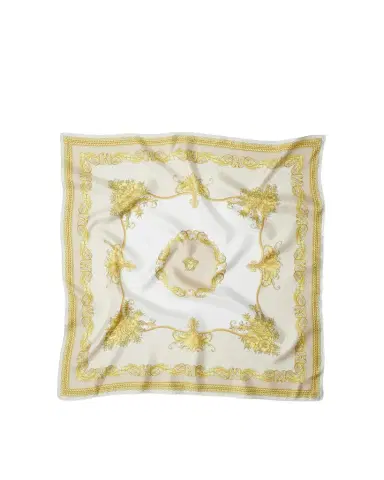 Versace Printed Silk Twill Scarf 90 cm | Thumbnail 1 Versace Printed Silk Twill Scarf 90 cm | Thumbnail 1