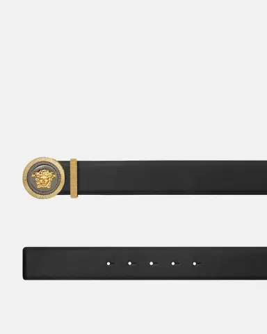 Versace Medusa Biggie Leather Belt 1.6" | Thumbnail 2 Versace Medusa Biggie Leather Belt 1.6" | Thumbnail 2