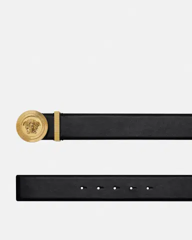 Versace Medusa Biggie Leather Belt 1.6" | Thumbnail 2 Versace Medusa Biggie Leather Belt 1.6" | Thumbnail 2