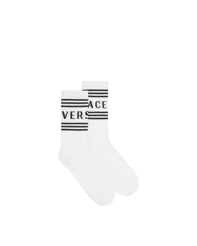 Versace Ribbed Cotton Socks | Thumbnail 1 Versace Ribbed Cotton Socks | Thumbnail 1
