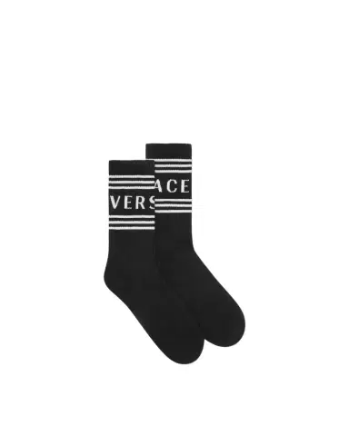 Versace Ribbed Cotton Socks | Thumbnail 1 Versace Ribbed Cotton Socks | Thumbnail 1