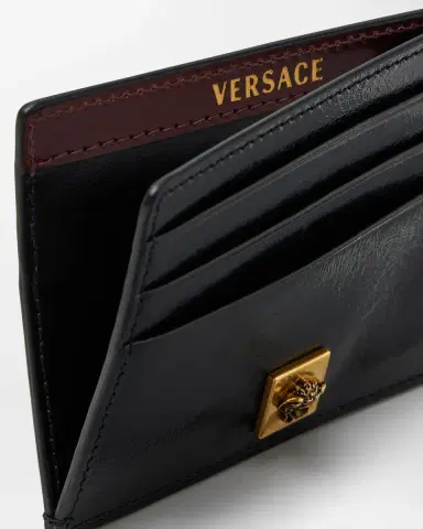 Versace Severine Leather Card Holder | Thumbnail 2 Versace Severine Leather Card Holder | Thumbnail 2
