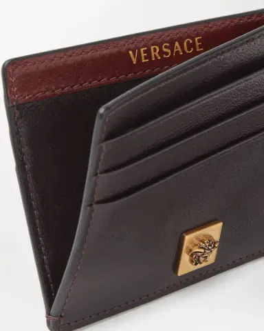 Versace Severine Leather Card Holder | Thumbnail 2 Versace Severine Leather Card Holder | Thumbnail 2