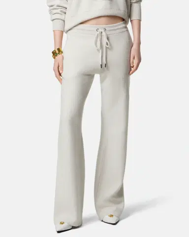 Versace Wool-Blend Flared Towel Pants | Thumbnail 2 Versace Wool-Blend Flared Towel Pants | Thumbnail 2