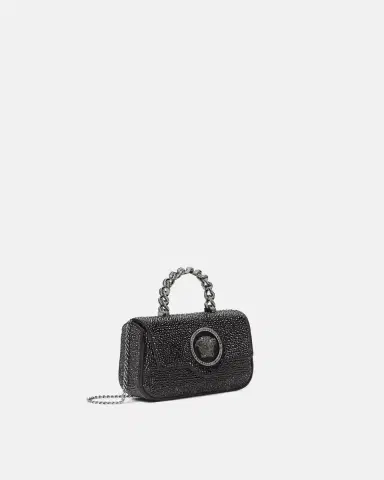 Versace La Medusa Embellished Satin Mini Bag | Thumbnail 2 Versace La Medusa Embellished Satin Mini Bag | Thumbnail 2