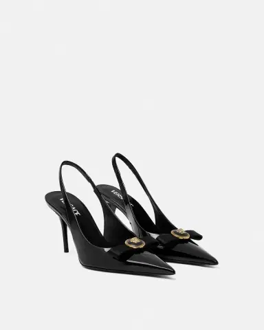 Versace Gianni Ribbon Patent Slingbacks 85 mm | Thumbnail 2 Versace Gianni Ribbon Patent Slingbacks 85 mm | Thumbnail 2